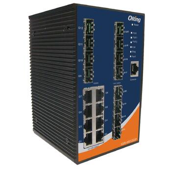 ORING-IGS-9812GP ORing Industrial Networking Corp. IGS-9812GP ORing GigE 8x 10/100/1000TX + 12x SFP Managed Industrial Switch, IEC60945